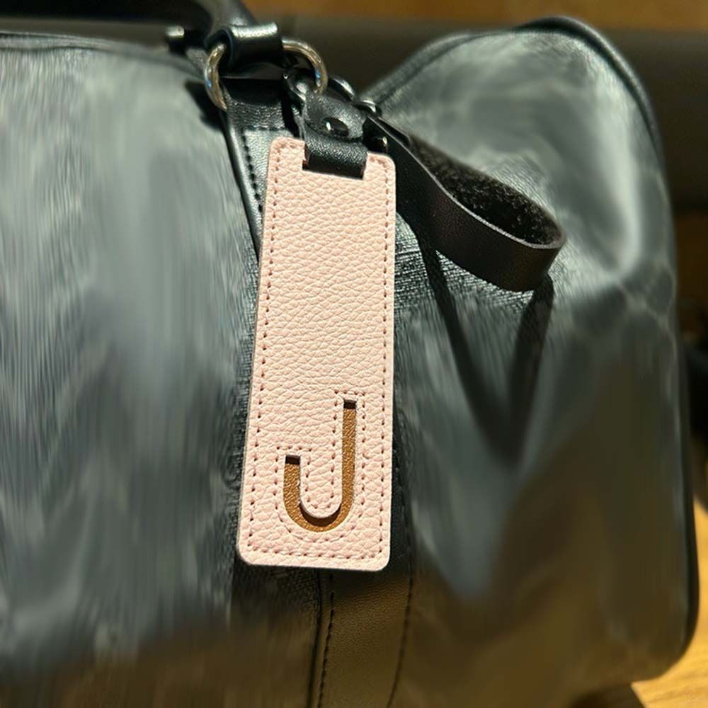 Waist Buckle PU 26 Letter Card  Key Chain Key Ring Business Key Holder  Small Gift