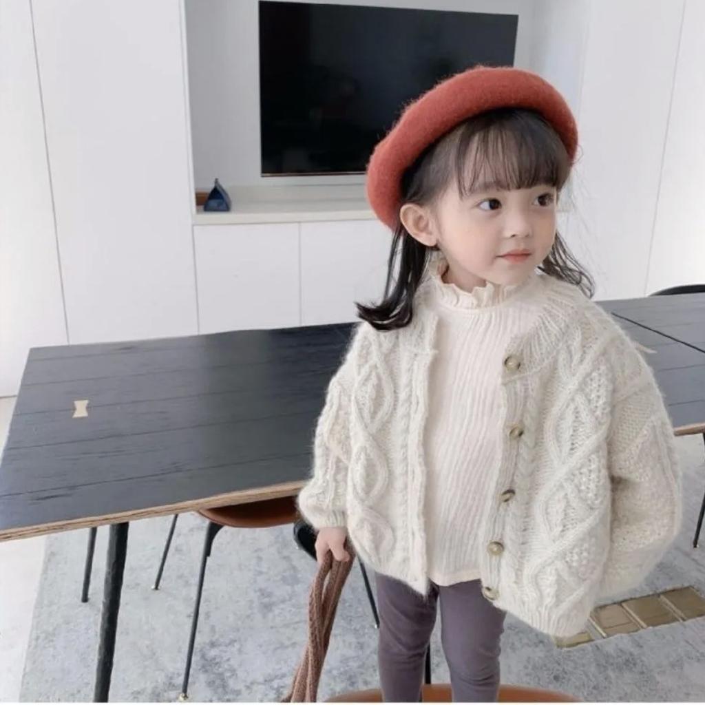 Kids Single Breast Girls Sweater Boys Cardigans Knitted