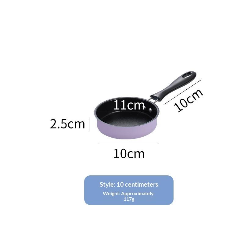 1Pcs Portable Omelette Pan Mini Nonstick Cast Iron Skillet With Handle For Induction And Gas Cooktops Children'S Breakfast Pot