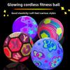 Inflatable Flashing Bouncing Ball Light Up Swing Ball Toy for Kids Outdoor Fitness Exercise Party Interactive Game Supplies