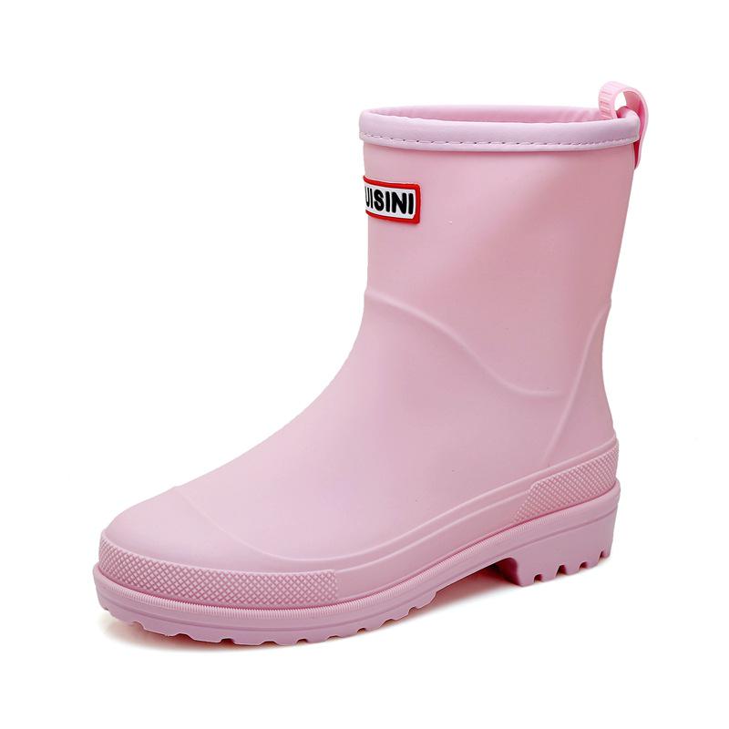 2025 Trendy Women s Lightweight Waterproof Non-Slip Rubber Rain Boots 36