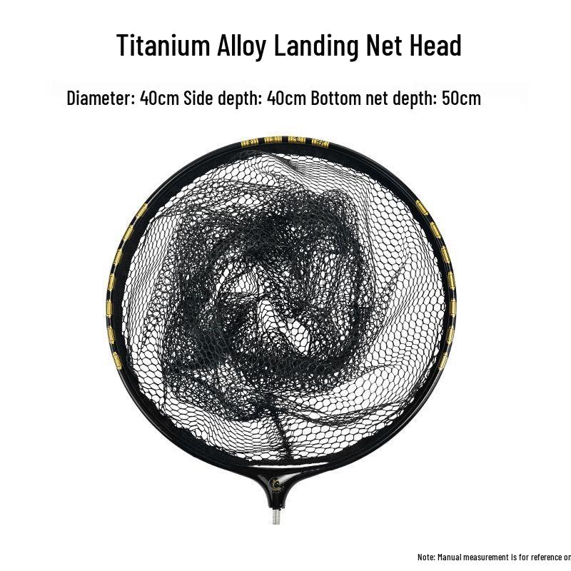 Ultra-Light Titanium Alloy Fishing Net: Quick-Drying, Anti-Snag, Large Load Capacity