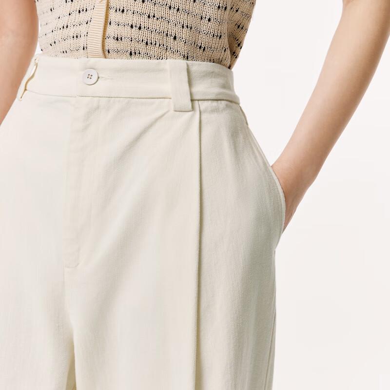 LESS 2024 Summer Women's Cotton Cropped Jeans