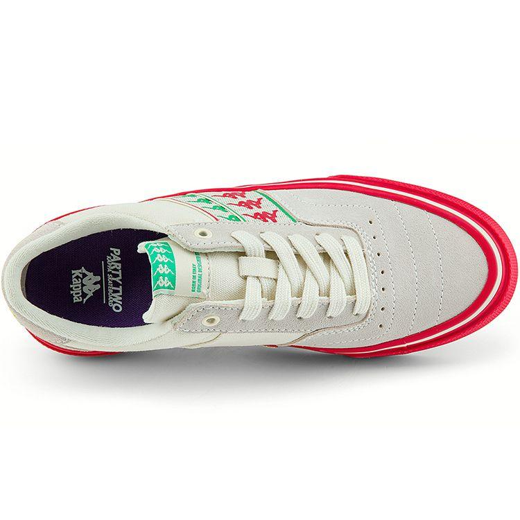Kappa Canvas Casual Comfortable Breathable Lightweight Durable Non-Slip Low-Top Skate Shoes Unisex Sneaker White K0BY5CS11P-024
