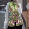 Thin Quality Vintage Traditional Clothing Streetwear Chinese Style Coats Vest for Women Jackets Fashion Clothes Ethnic Style