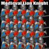 Medieval Military Soldier Series Building Blocks Castle Black Eagle Green Dragon Knights Figures Militia Accessories Bricks Toys