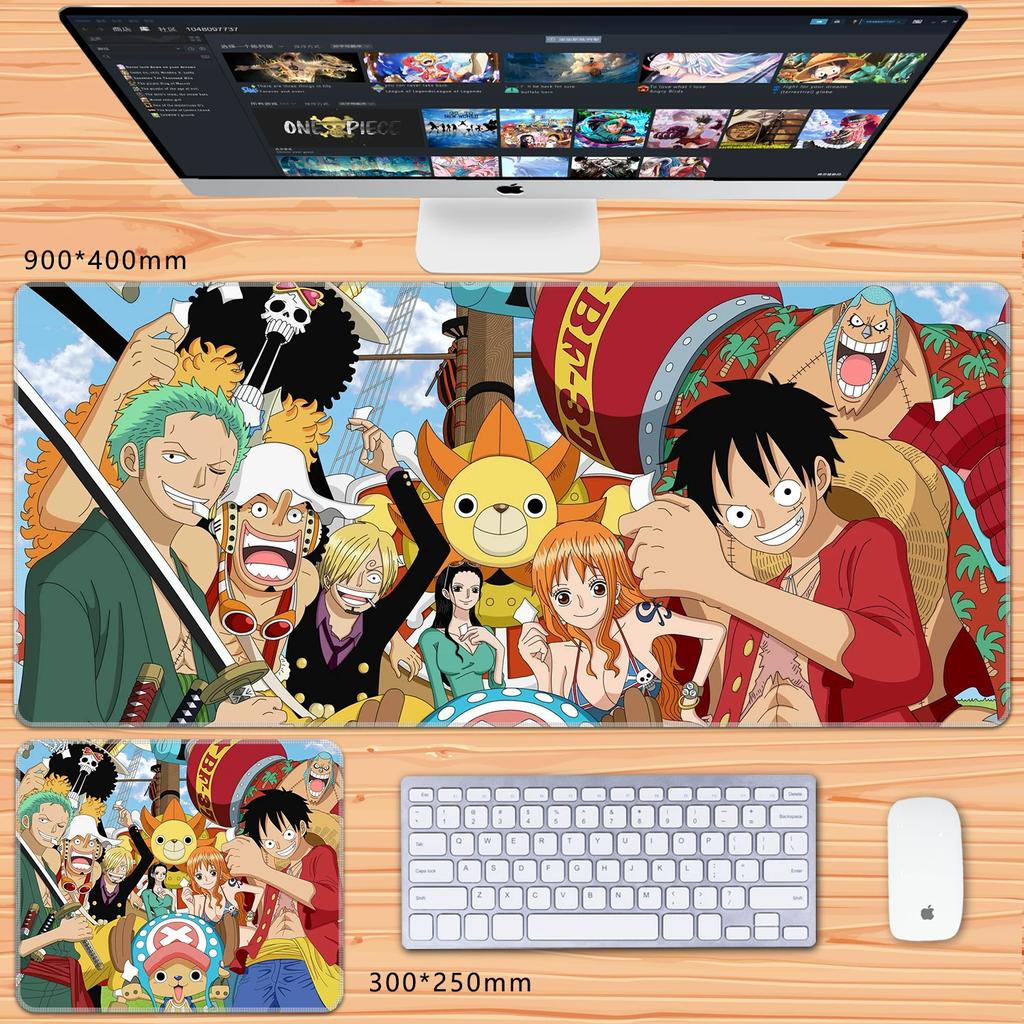 Oversized Chłopcy Anime Roronoa Zoro Dwuwymiarowy Duży Rozmiar Podkładka pod Klawiaturę do Gier Biurowa Podkładka pod Mysz Wysoka Rozdzielczość Anime ONE PIECE Skórzana Podkładka pod Mysz
