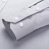 Men's Premium Pure Cotton Wrinkle-Free Long Sleeve Solid Dress Shirts with Hidden Button Spread Collar for Business Casual Wear