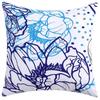 Blue Floral Printed Cushion Cover 45x45cm Modern Sofa Car Decorative Throw Pillow Covers Office Waist Cushion Pillowcase