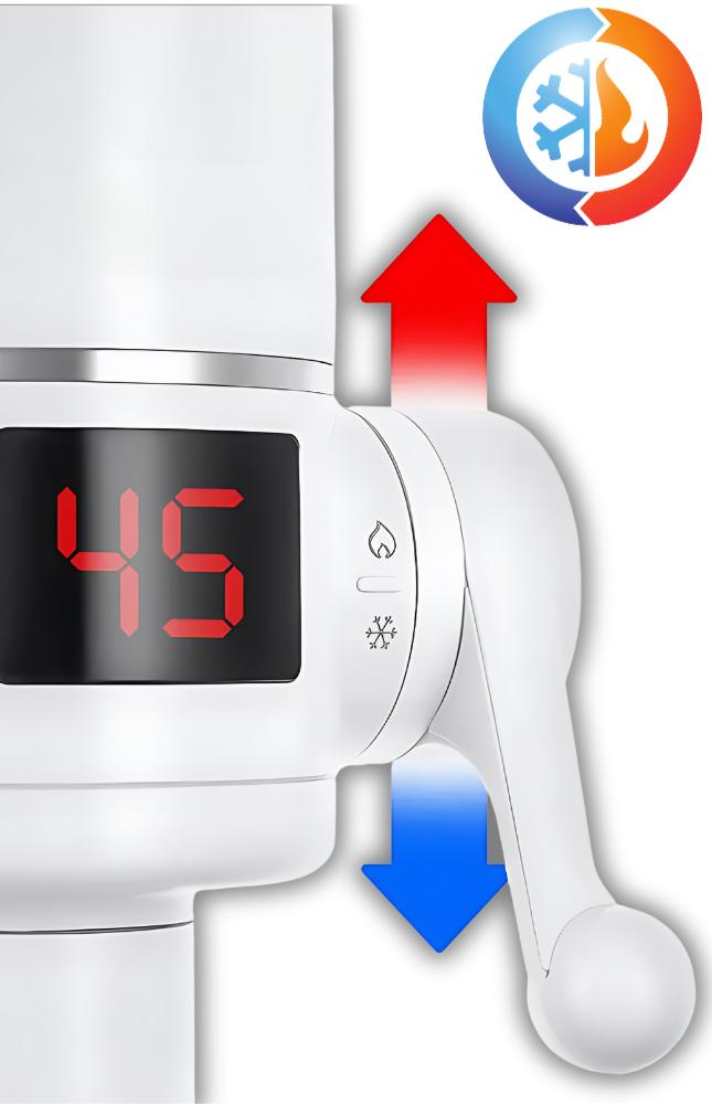 Electric water heater, flowing, degrees, LCD display, 3000W