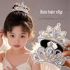 Girls' Beaded Princess Crown Headdress Hair Clip