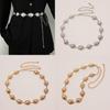 Metal Cloud Waist Chain For Women With Retro Engraving And Geometric Elements Spring