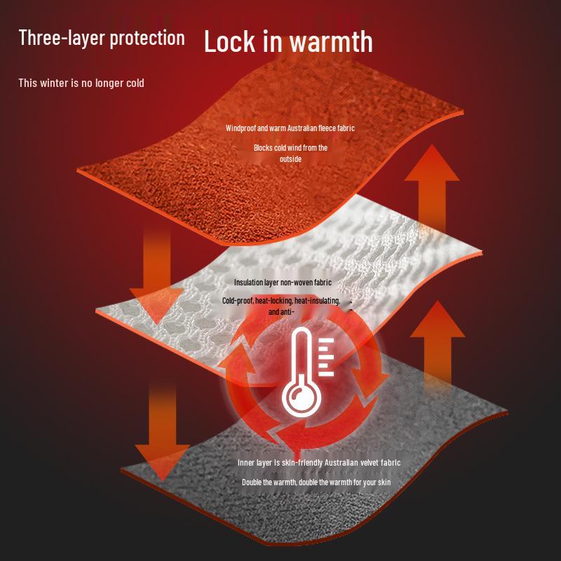 Cozy Australian Wool 3D Kids' Winter Mask - Cartoon Design, Thick & Breathable with Eye Corner Protection