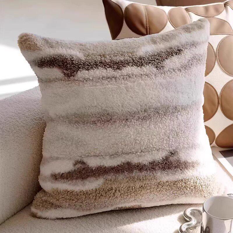 Boho Style Textured Cushion Covers Set - Tufted Geometric & Woven Brown Throw Pillow Cases for Home Decor Couch Decoration