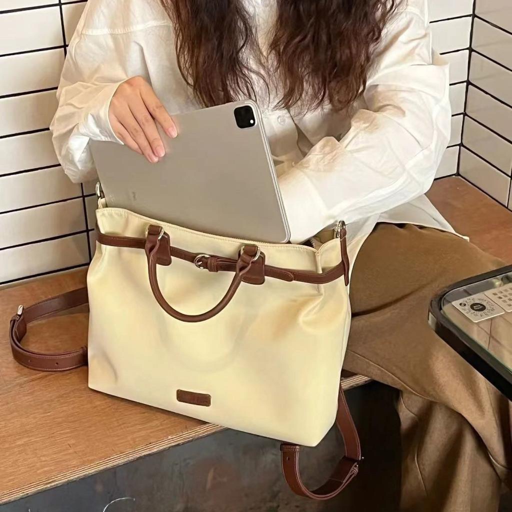 New Fashionable Women's Crossbody Bag High Quality Large Capacity Handbag Casual All Matching Tote Bags Soft Leather Backpack