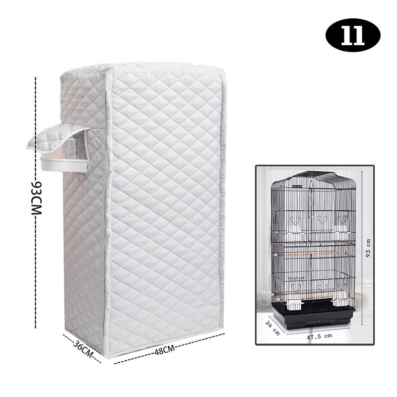 Зимовий теплий чохол для клітки для птахів Бавовняний стьобаний чохол для клітки Навіс із захистом від дощу Аксесуари для клітки для папуг