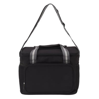 Lunch Bag Black 15L Collapsible Adjustable Strap Leakproof Handle Insulated Lunch Bag for Camping