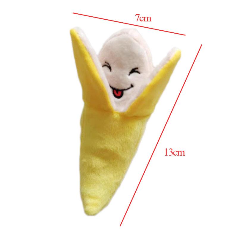 2026 Fruit Dog Toys Squeaker Plush Chew Toy for Small Dogs Training Perros Soft Squeeze Sound Cute Banana Watermelon Pet Accessories