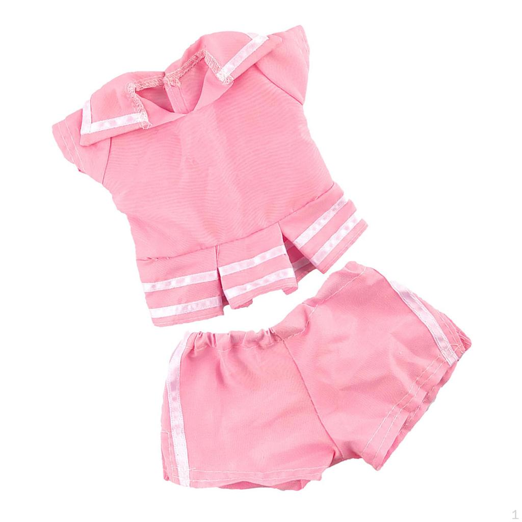 18in Doll Shorts Set Casual Daily Clothes Dress Up Outfits Accessories