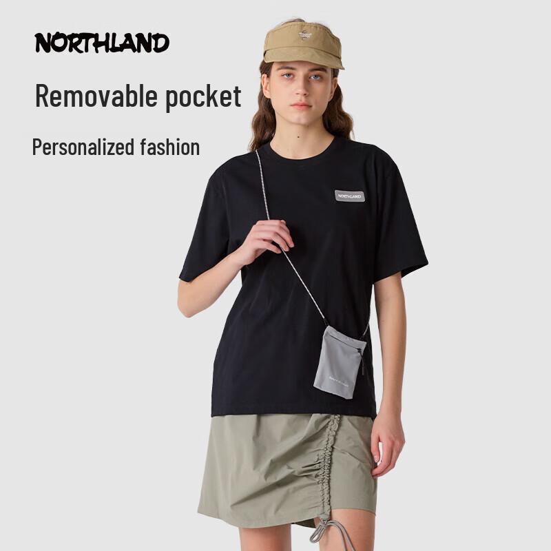 Nosilanda Unisex Outdoor Hiking Round Neck Short Sleeve T-Shirt NTSFT0237E