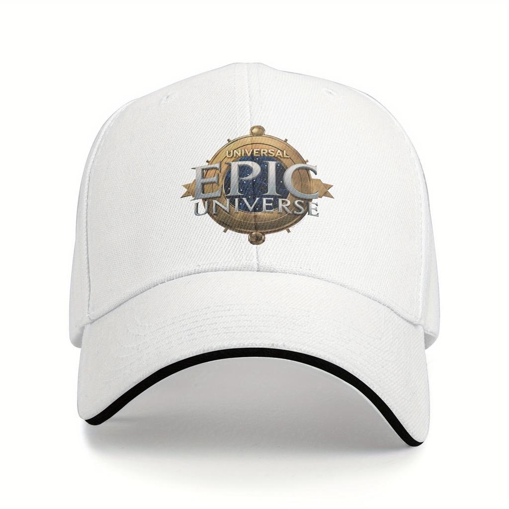 1 Epic Universe Logo Baseball Cap  Adjustable Strap Lightweight Durable High Quality Fabric Hat Perfect Mothers Day Gift