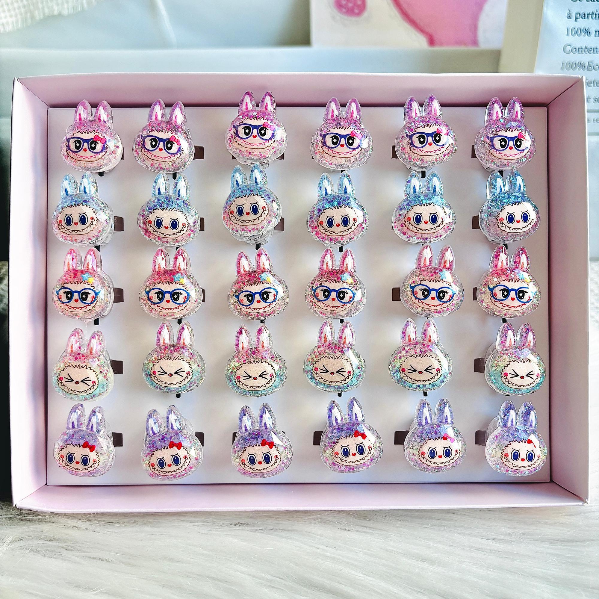 

Милое светящееся кольцо-переключатель, кольцо-вспышка, аксессуар-кольцо, детское модное кольцо 30 pieces