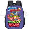 New Super Zings Kindergarten Bag Cartoon Game Superzings Backpack for Boys Girls Children School Bags Kids Daily Bookbag Mochila