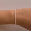 SEWNSWEN SILVER SLIM INTERLACE CHAIN BRACELET