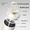 Temi 316 Stainless Steel Insulated Coffee Cup with Straw (500ml)