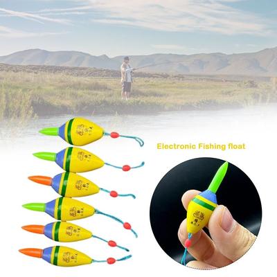 Hot. Led Electronic Fishing Float Indicator 311 Battery Rock Fishing Floats Buoy Strike Green Light Light Float Short Tail
