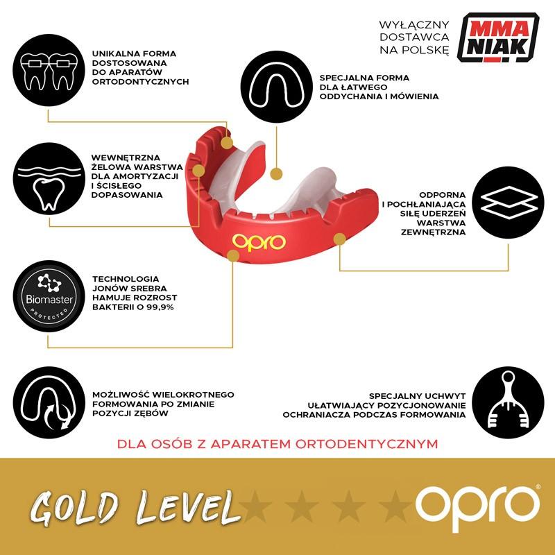 Opro Gold Braces GEN5 Black Mouthguard (for braces)