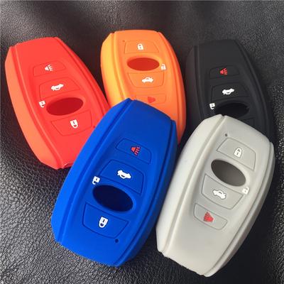 Silicone Rubber Car Key Case Cover for Subaru Legacy Impreza Forester Xv Trezia BRZ Wrx  Levorg  3button Key Case