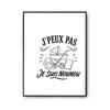 Poster I Can't I'm a Nanny I Can't Minimalist | Photo Paper Poster 310 G Pearlescent Finish Size A2 Format | Decoration