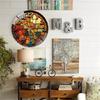 30x30cm Modern Glass Clock Custom Logo Silent Sweep Second Hand Clear Wall Decor