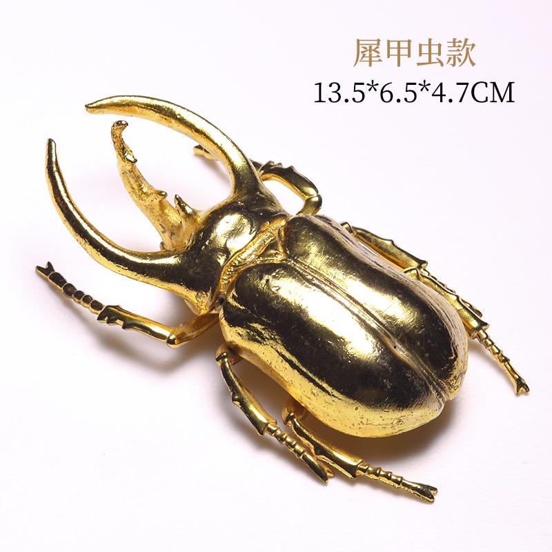 Gold Metal Insect Ornaments Butterfly Insect Statue Sculpture Animal Decoration Crafts Figurines Miniatures Home Accessories