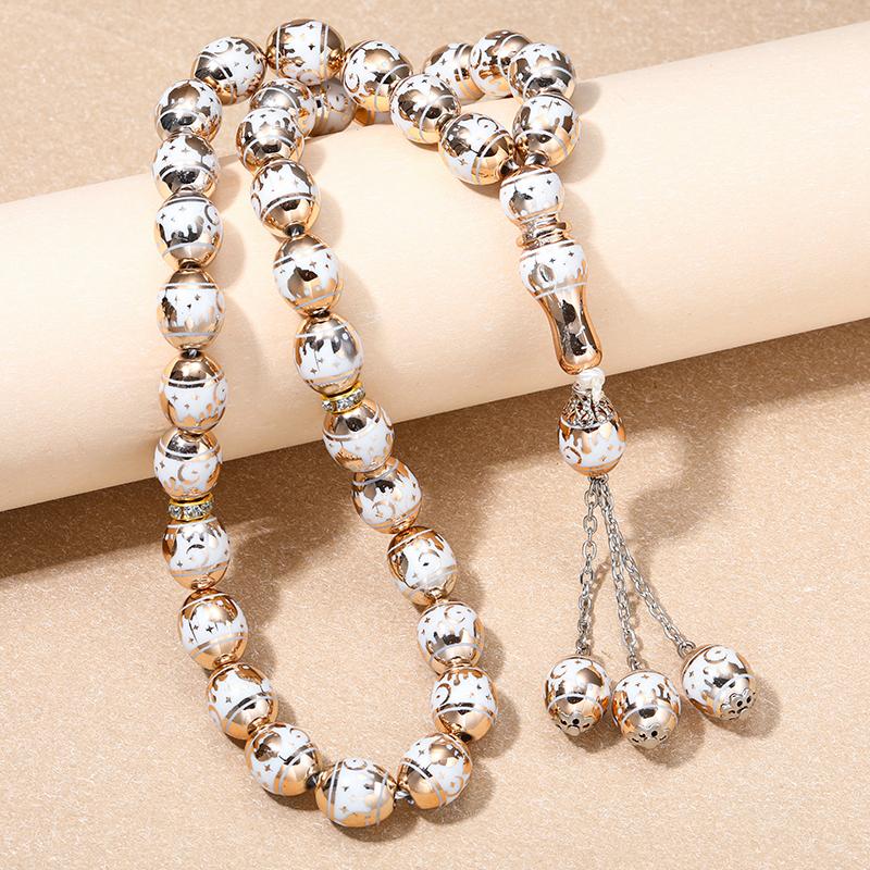 Tasbih Prayer Beads Bangle Islam Muslim Prayer Bead Tasbeeh Counter Zikr Rosary Beads Masbaha Meditation Bracelets For Women Men