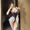 Sexy Lingerie Is Sexy and Soft To the Bone, Pure To Sell, Nightgown, Thin Lace Ruffle Edge Suspender Onesie