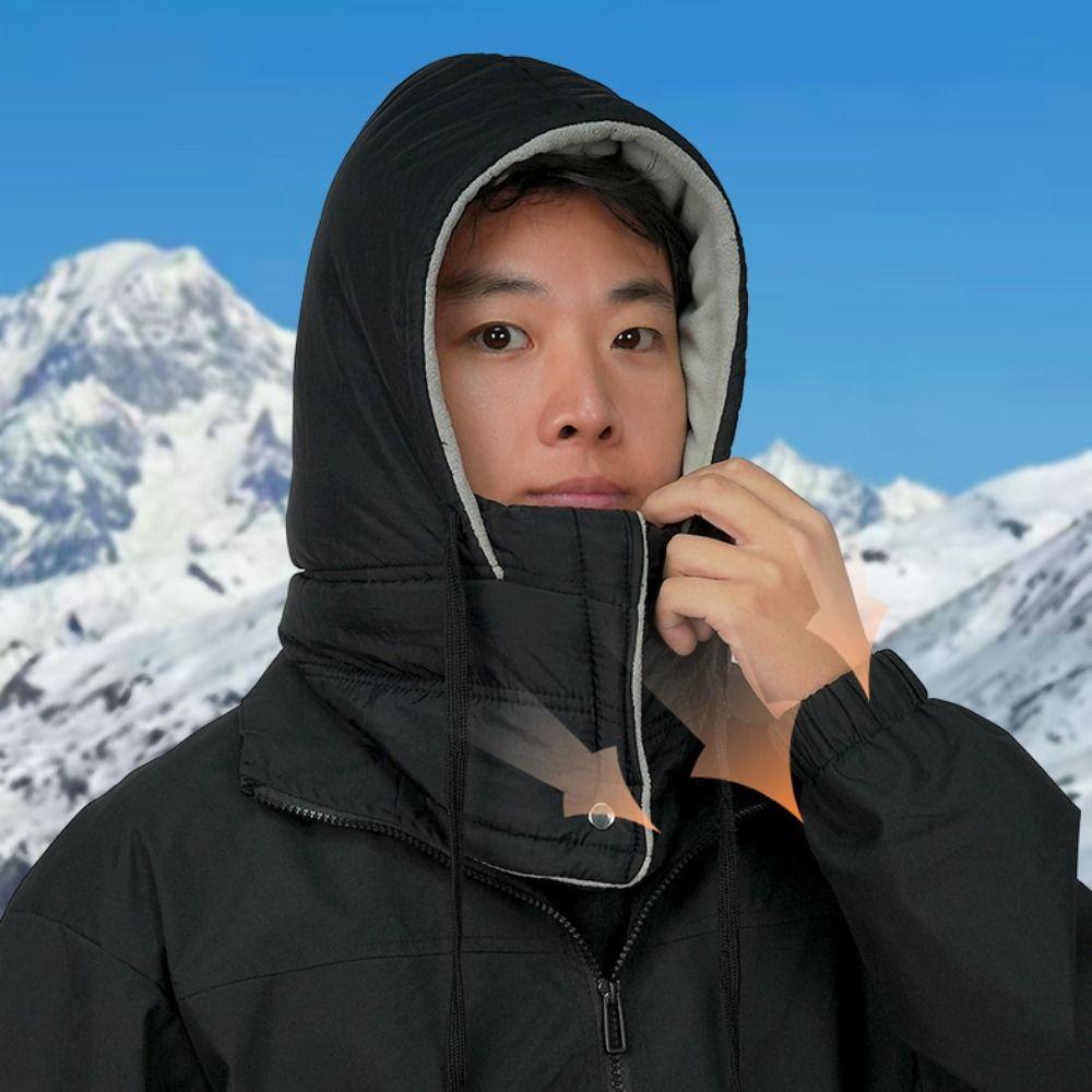 Windproof Warm Scarf Face Mask Cold Resistant Lei Feng Hat 3-in-1 Winter Cycling Hat Outdoor