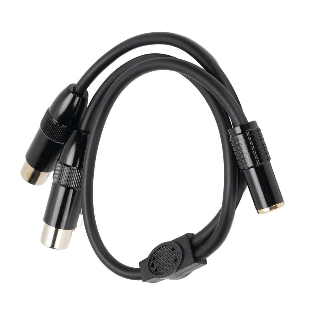 3,5 mm Buchse auf Dual XLR Buchse Kabel 0,5 m Länge 3,5 mm 1/8 Zoll AUX auf XLR Unsymmetrischer Y-Splitter Ka