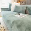 Cat Petting Sense Winter Sofa Cushion New Simple Modern Cushion High-End Thickened Rabbit Plush Sofa Cover