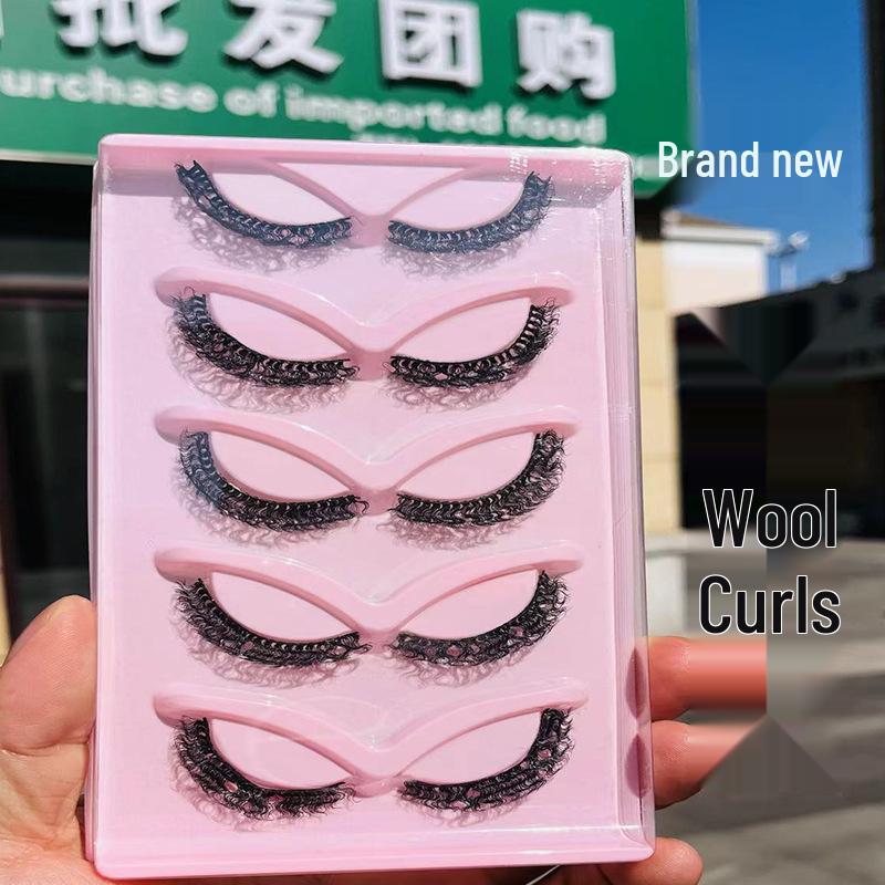 

Exaggerated Big Wave Wool Roll Dense False Eyelashes - Hot Selling Wool Roll