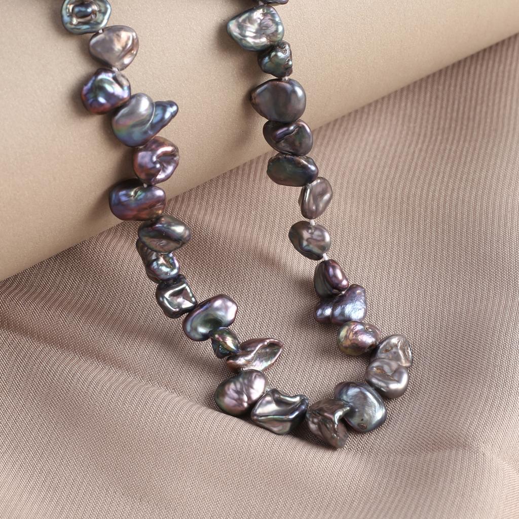 1String, Black Natural Freshwater Pearls, Baroque Irregular Pearl Beads, 6-9mm, for DIY Jewelry Making, Unique Birthday Party Wedding Crafts, 36cm