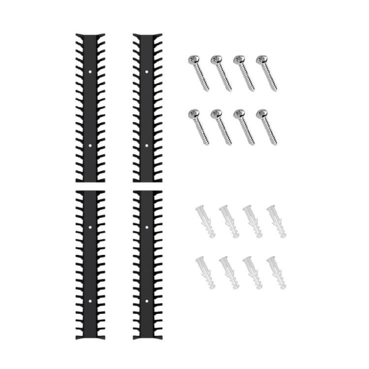 

4 Pack Carbon Steel Wall Mount Digital Media Storage Safely Stores Multiple Discs And Devices 1