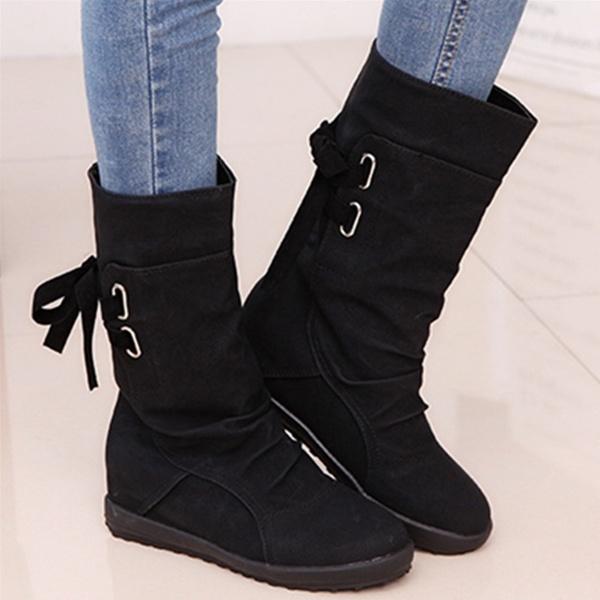 elegant flat boots