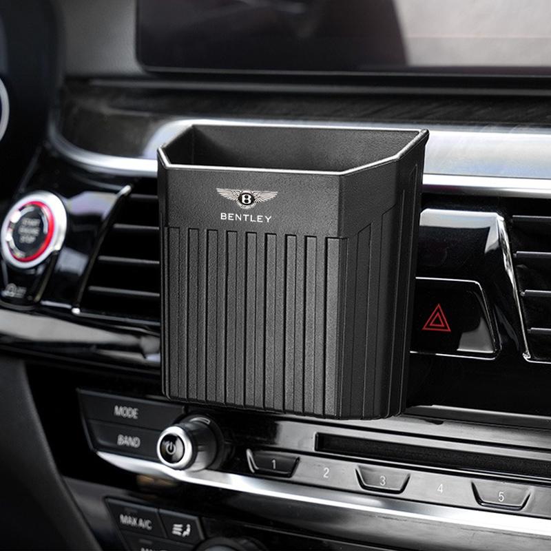 1Pcs Car Lockers Cup Phone Keys Sunglasses Storage Racks For Bentley Continental GT MULLINER Bentayga Flying Hurtling Spur Logo