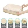 4Pcs/Set Travel Compression Packing Cubes Bag Portable Suitcase Clothes Organizers Waterproof Luggage Storage Cases Drawer Bags