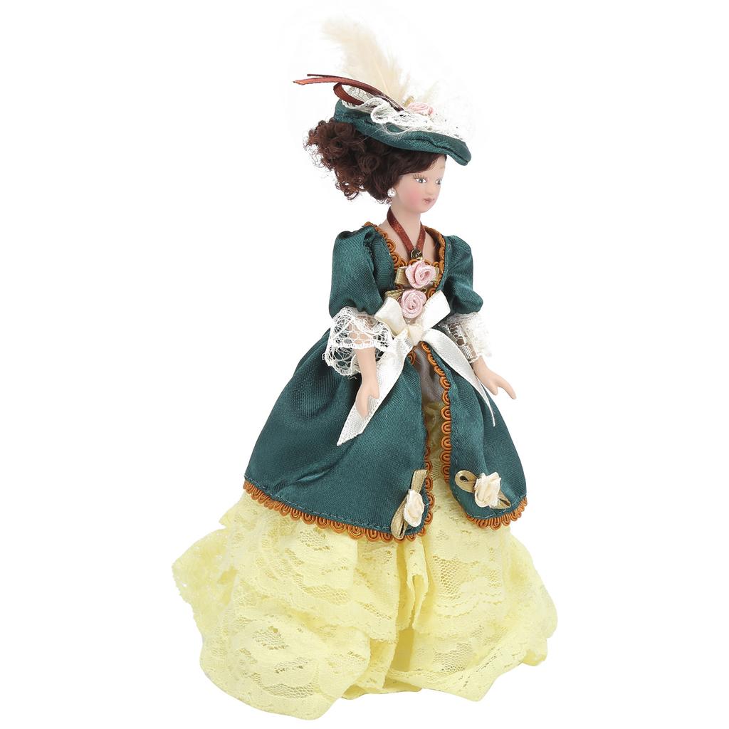 1 12 Doll House Victorian Lady Women Miniature Porcelain Dolls Doll House Decoration