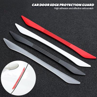 Car Door Guard Edge Protector Anti-collision Strip Auto Rearview Mirror Protection Sticker Front Rear Bumper Rubber White