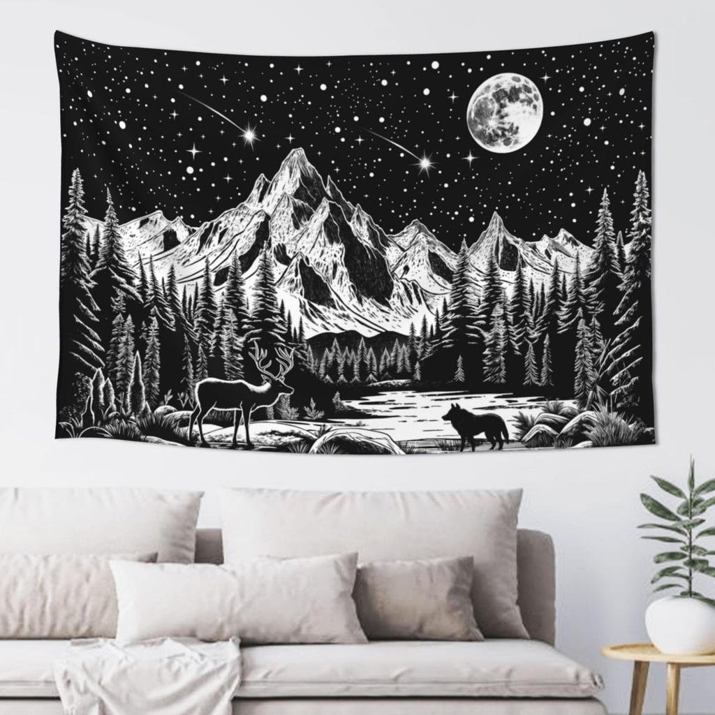 Wildflowers Vertical Wall Hanging, Illustrative Reference Chart Tapestry With Word, Beige White Vintage Tarot Flag Straight