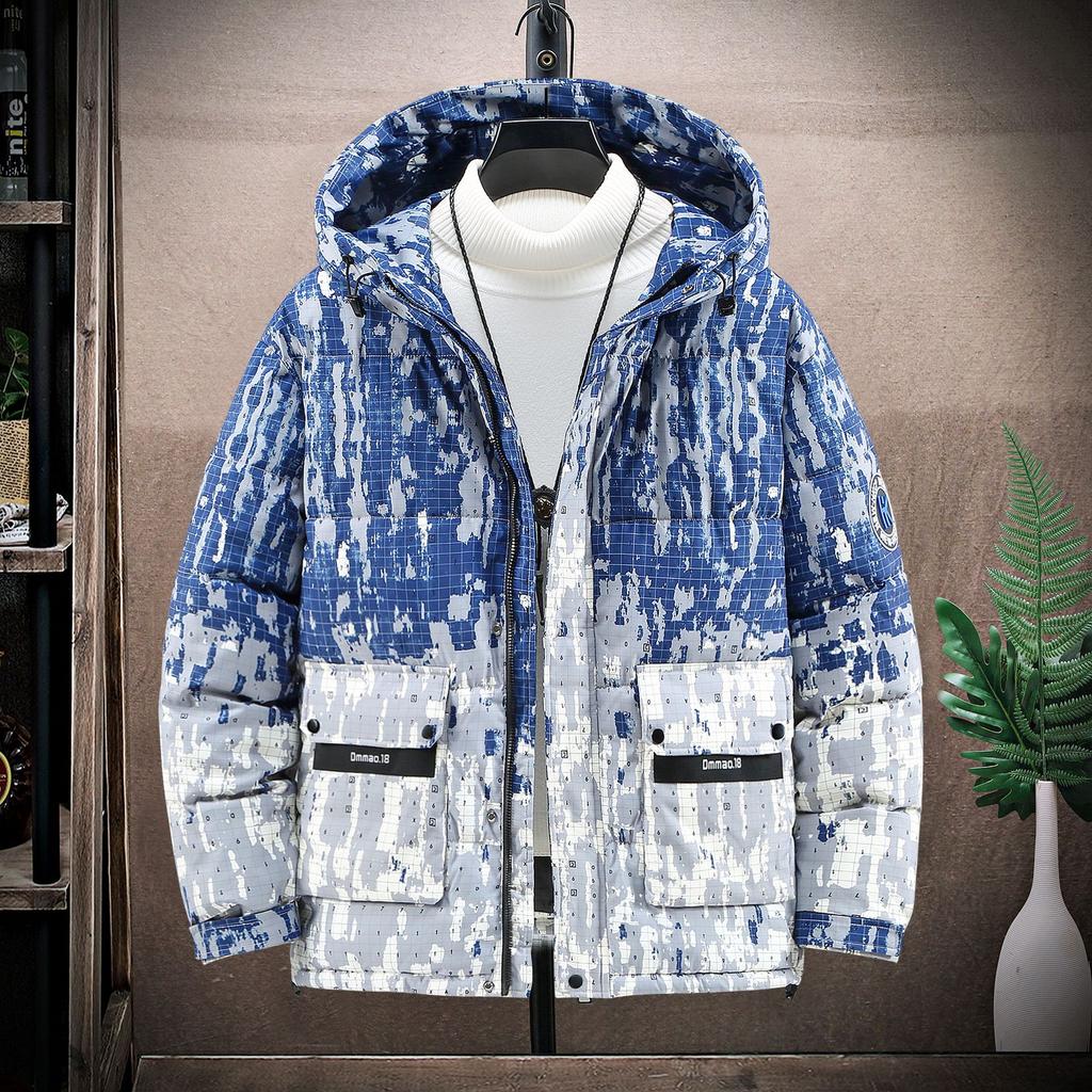 Plus Size Cotton Jacket Winter Thickened Cotton Jacket Fat Man Workwear Hooded Down Cotton Jacket Men 5XL-11XL
